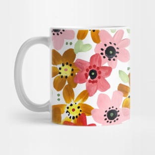 Golden Flowers Mug